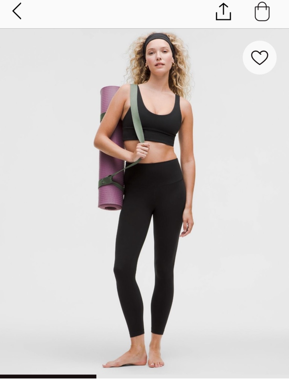 Rare Lululemon “Aloha” Black Align High-Rise Leggings 25” - Picture 2 of 6